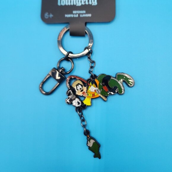 Loungefly A Goofy Movie Goofy Fishing Dangling Keychain Charm NEW - Picture 9 of 9